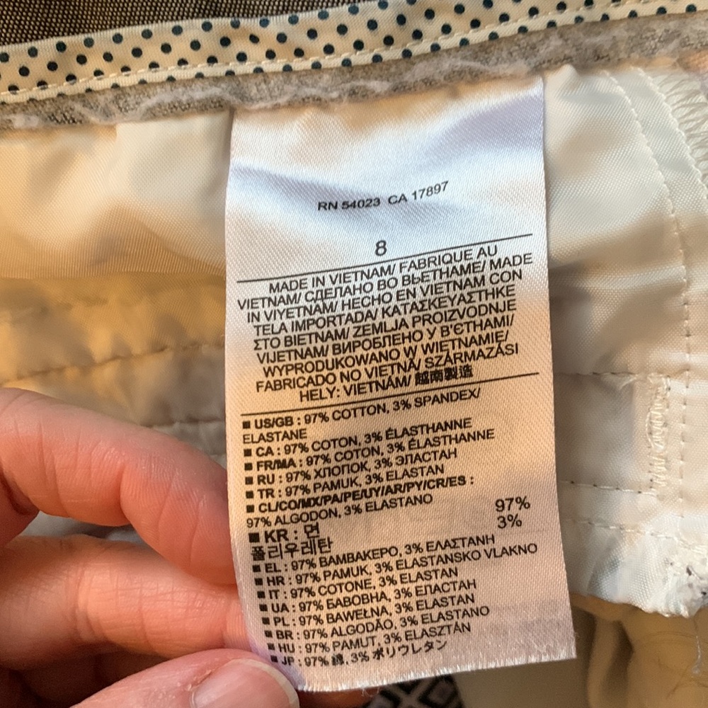 Banana Republic Hampton Fit Work Pants - Size 8 - Picture 4 of 4